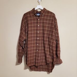 Polo by Ralph Lauren Brown Plaid Button Down Shirt